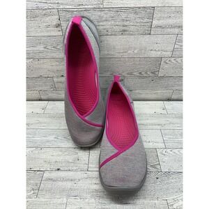 Crocs Duet Busy Day Heather Multi Skimmer Slip-On Shoe Grey Smoke Women's Size 9